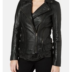 Muubaa Black Leather Jacket